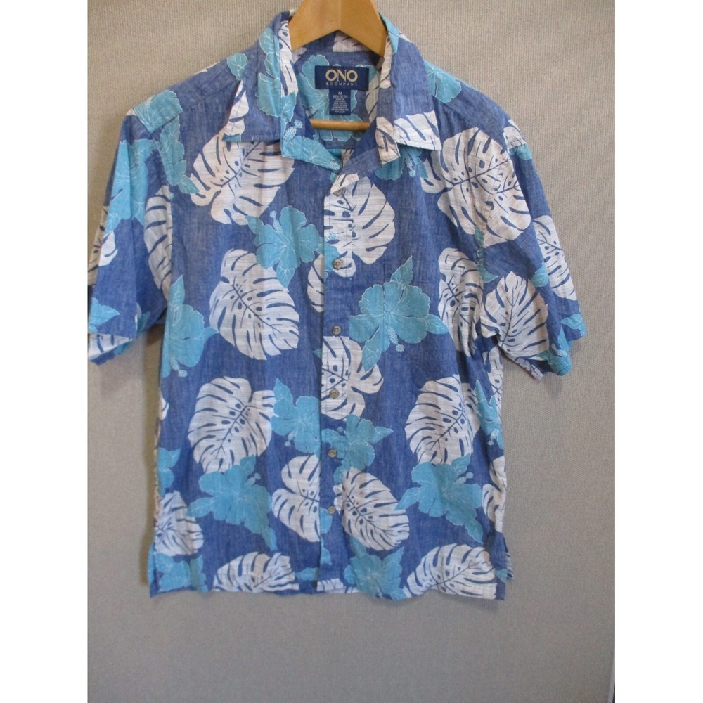 ONO & Co Reverse Print Hawaiian Shirt Size Medium